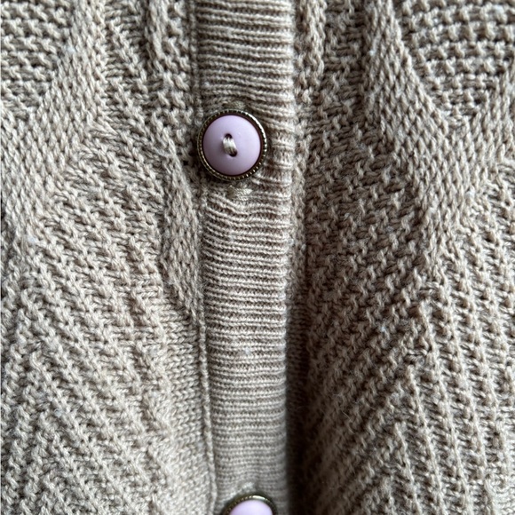 Silverts Vintage Style Beige Cardigan Small - Picture 2 of 7